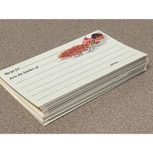 20 blank vintage recipe cards